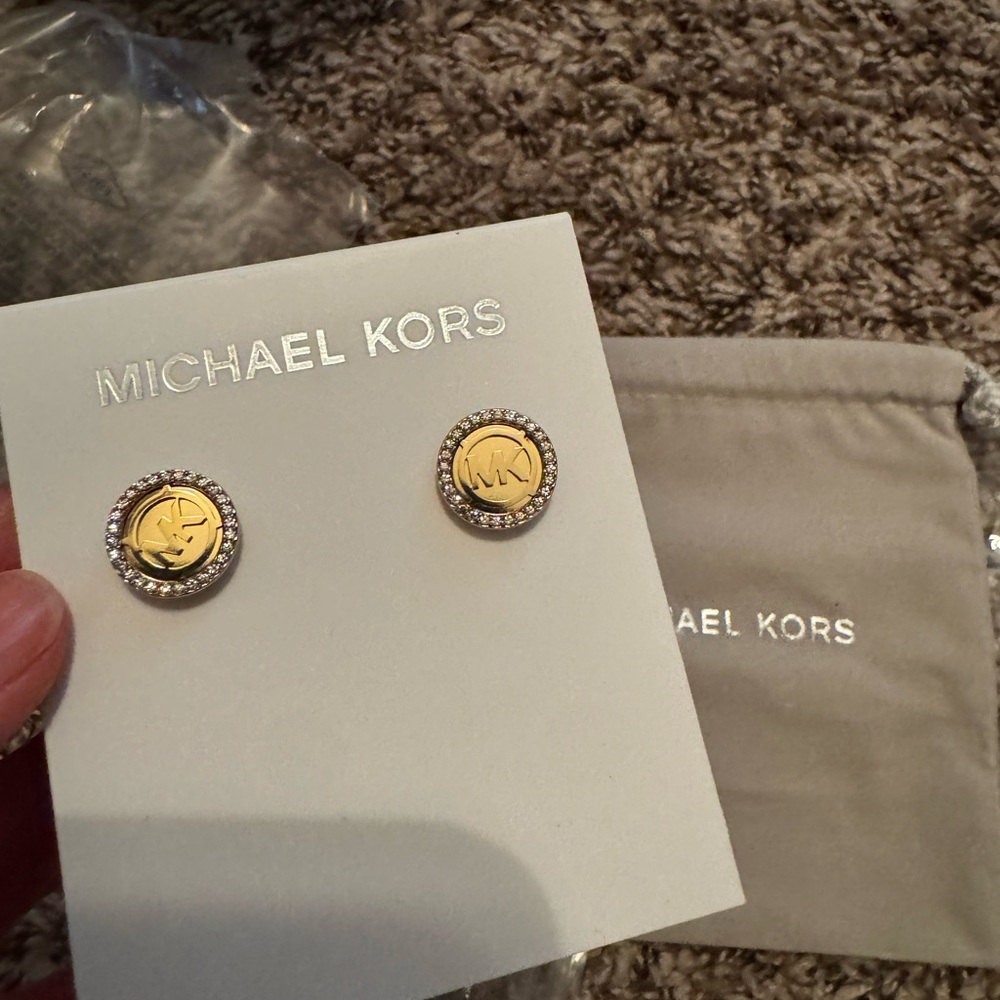 Michael Kors Gold Stud Earrings